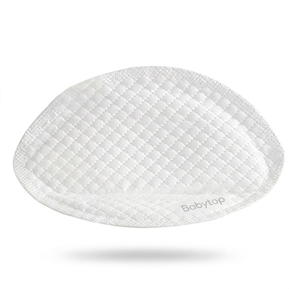Babytop OEM Anti-Overflow Ultra-Thin Breathable Disposable Breast Pads 30 Pieces for Breastfeeding Postnatal