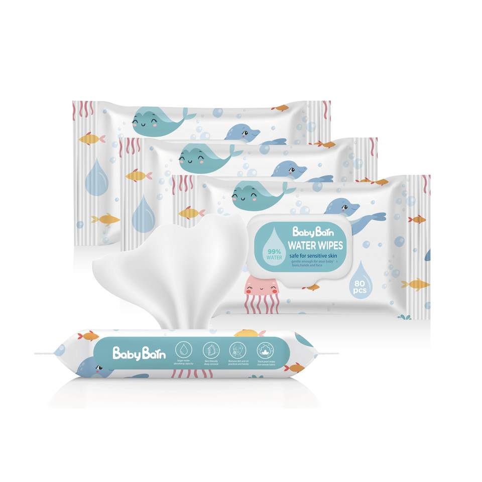 Antibacterial Hypoallergenic Wet Wipes for Baby Natural Water Wet Wipes Sensitive Mild Organic Baby Wipes Manufacturer