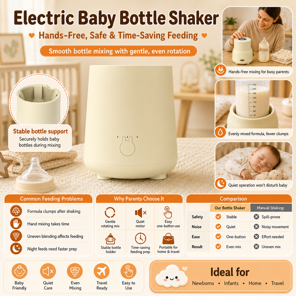 Baby Milk Machine Automatic Fast Warming Portable Baby Bottle Warmer Rechargeable With Constant Temperature for Daily Feeding