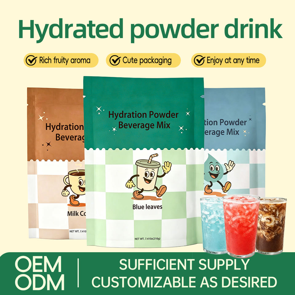Custom Colored Hydrating Powder Sports Hydration Drink Mix OEM/ODM Electrolyte Various Flavors 7.41 oz Box Wholesale Private
