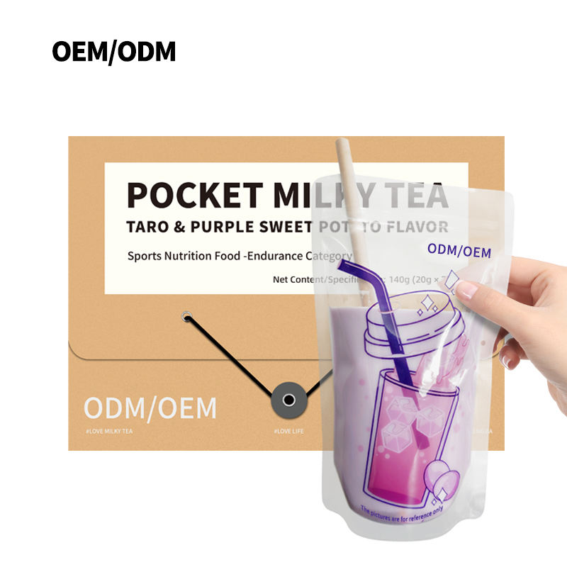 OEM/ODM Pocket Milk Tea Factory Dietary Fiber Slimming Milk Tea Instant Beverage Flavor Milk Tea Powder