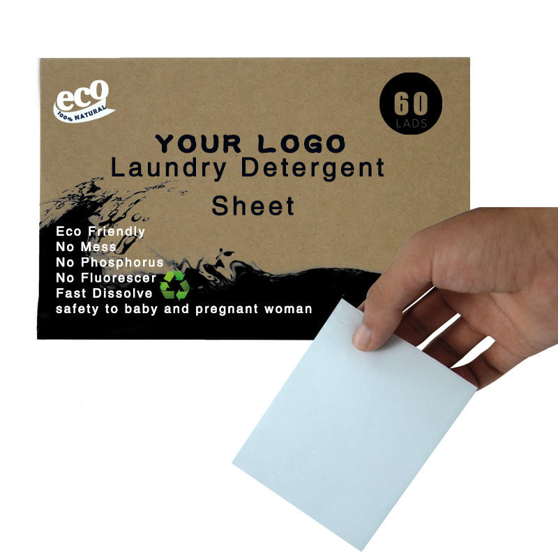 Eco Friendly Laundry Strips Fresh Linen Scent 60 Loads Baby Laundry Detergent Sheets