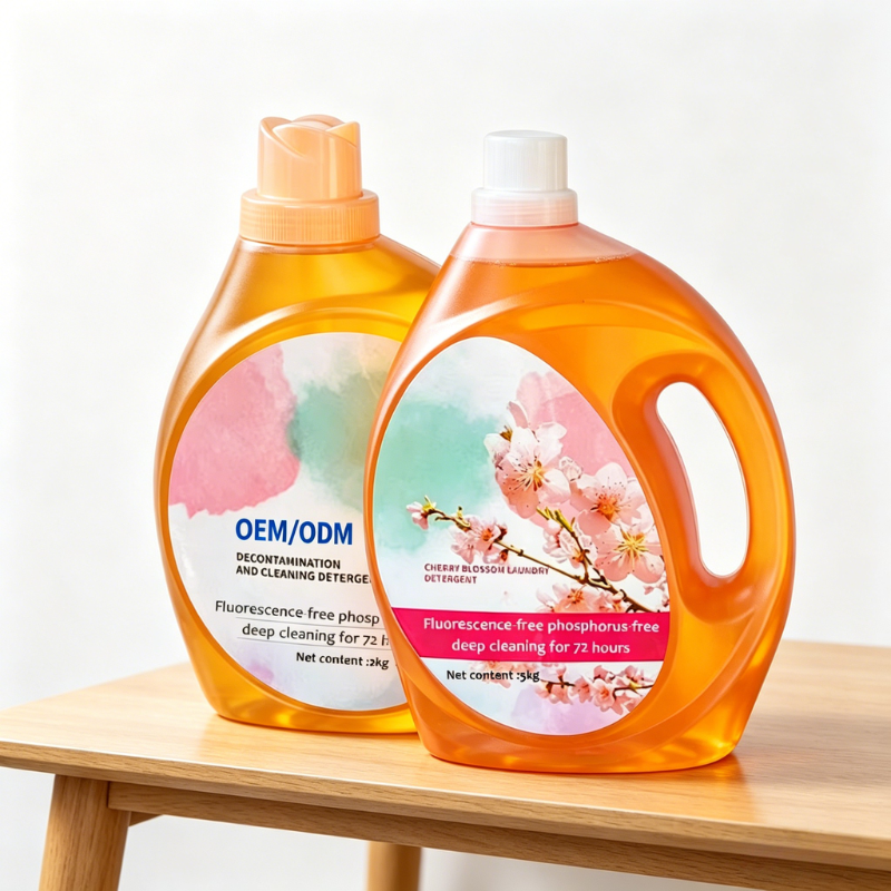 OEM/ODM Custom Fluorescent-Free Liquid Laundry Detergent, Eco-Friendly Plant-Based Formula for Delicate Apparel&Adult Daily Care