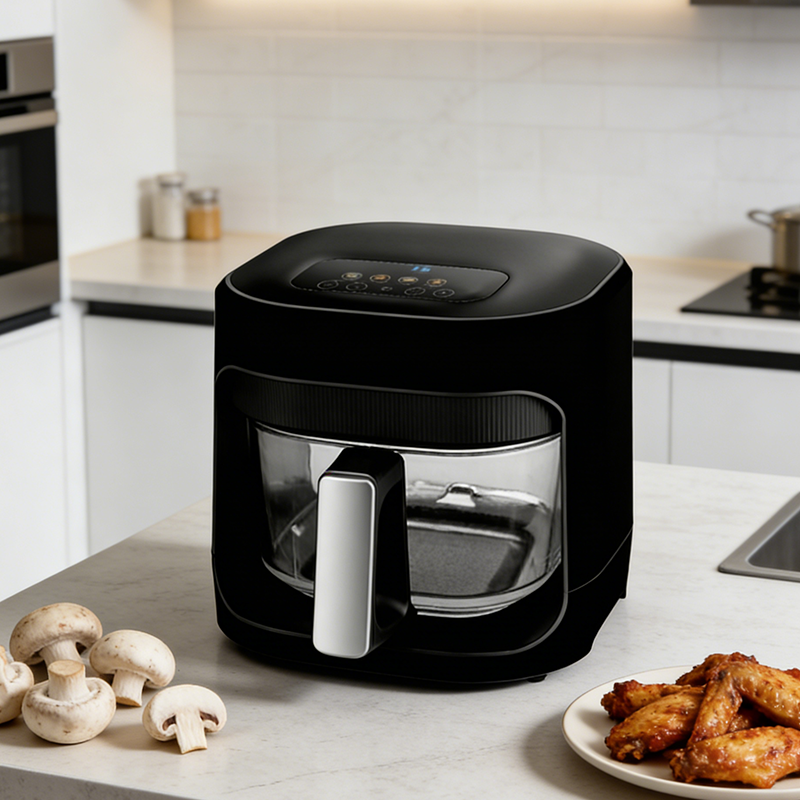 Low Noise Oil-Free Square Modern Air Fryer Energy Saving Multifunctional Household & Hotel Use Electric Kitchen Appliance