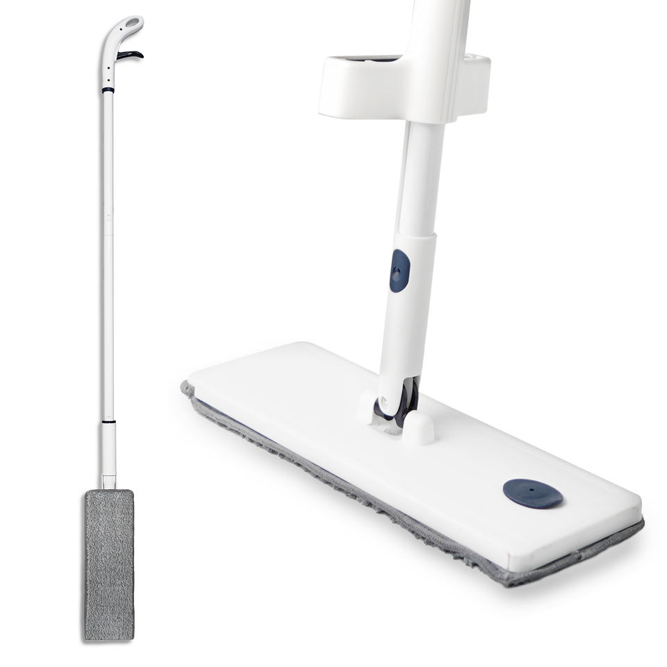 Jesun Whole Sale Cheap Water Spray Microfiber Self-wringing Mop Cleaning Floor Self Wringing Flat Mop with Spray for Kitchen