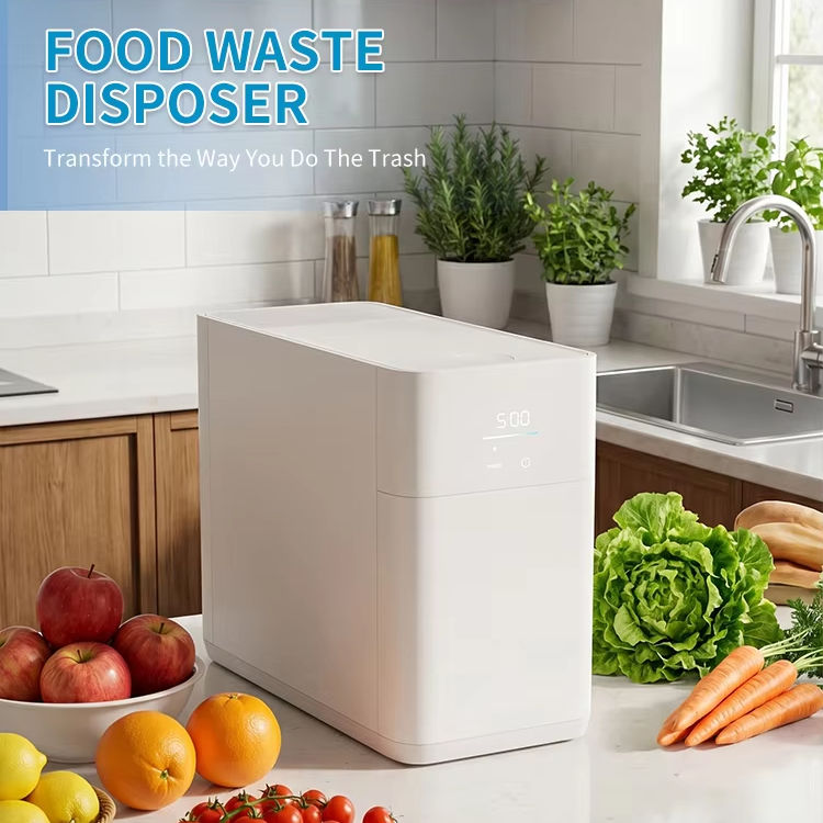 Ultra-Slim 2.5L Electric Food Composter Compact Waste Food Disposer for Small Kitchen Apartment with Odor-Free Storage