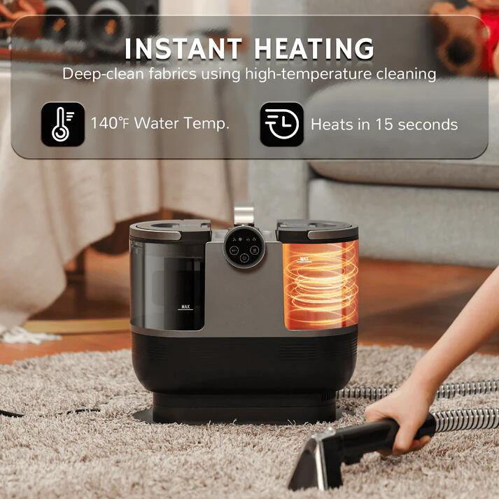 Factory Direct Sale 2025 New Hot Selling 3-in-1 Portable Carpet and Spot Cleaner Heating Steam Cleaner for Household Use
