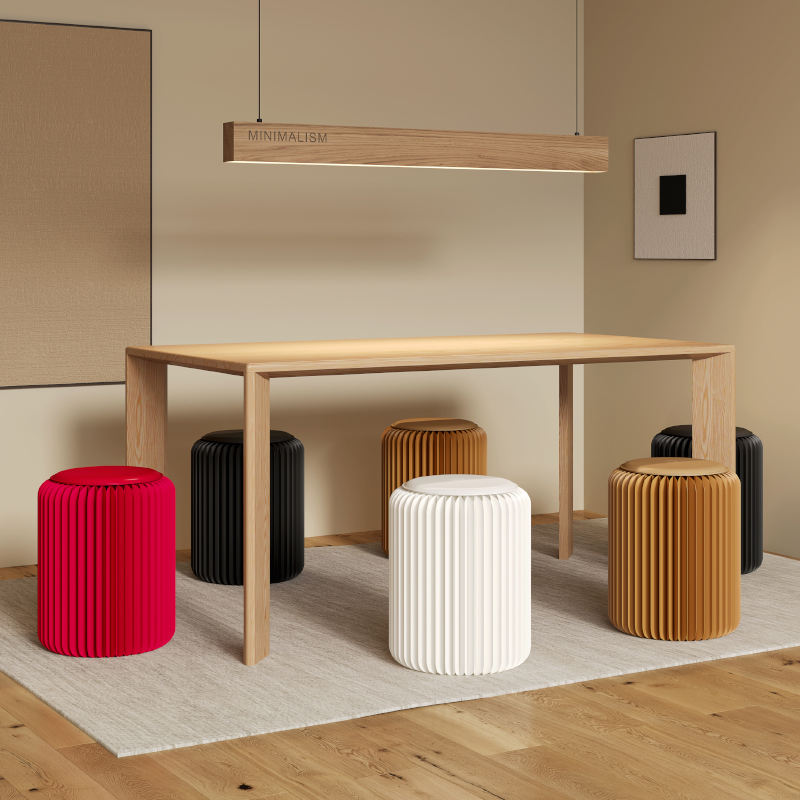 Explore the Versatile World of Paper Poufs and Folding Stools to Transform Your Living Room With Space-Saving Elegance & Comfort