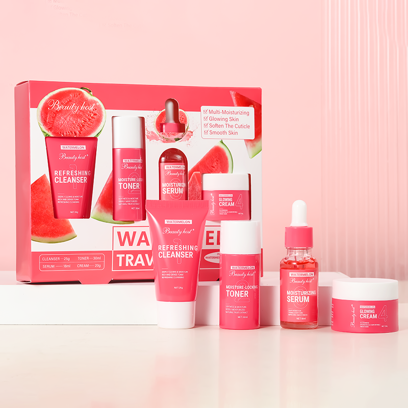 Wholesale Korean Cosmetics Organic Vitamin C Skin Whitening Face Body Care Removing Dark Spot Watermelon Best Skin Care Set