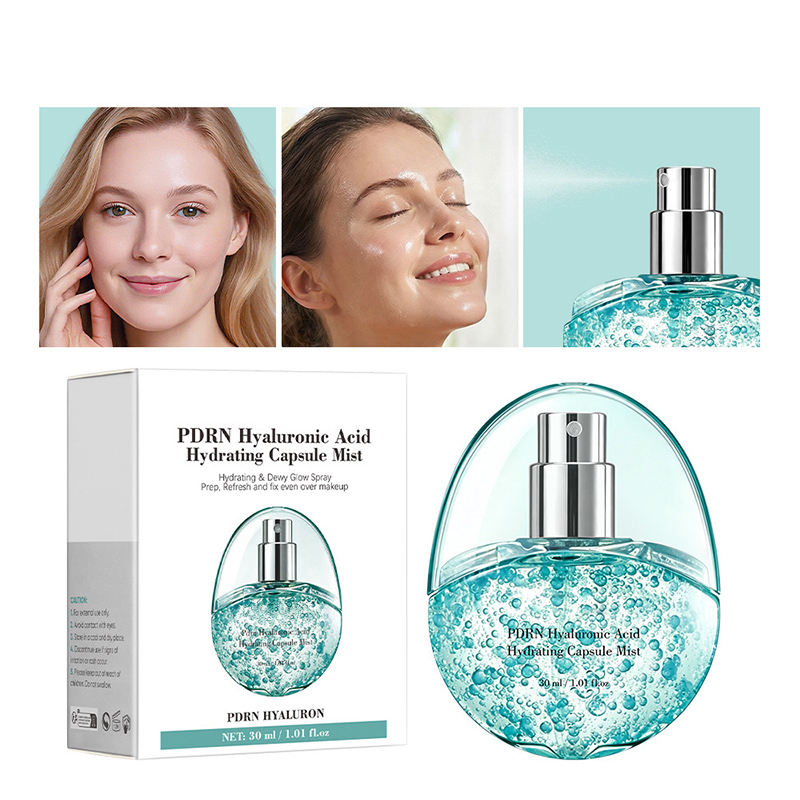 Wholesale 30ml Skin Care Face Toner Spray Moisturizing PDRN Hyaluronic Acid Hydrating Capsule Mist