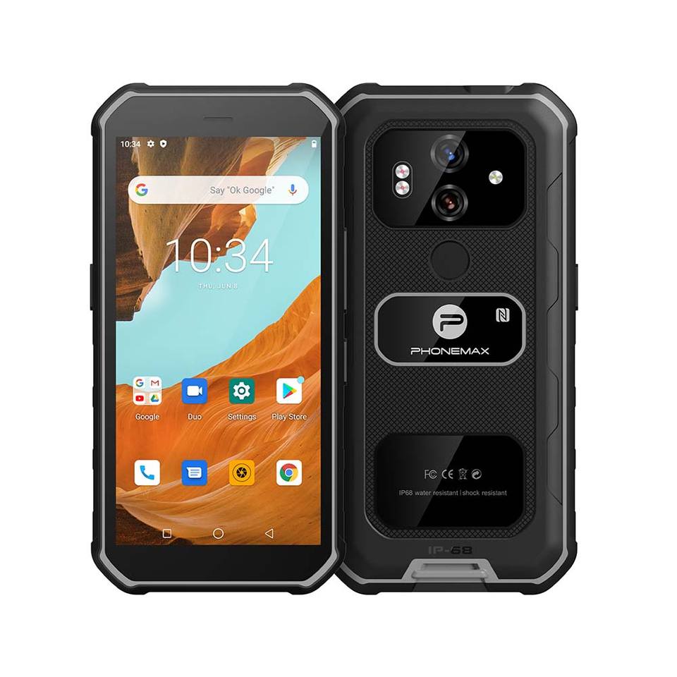 Night Vision Octa Core Android 13 3G 4G Rugged Smartphone NFC Unlocked Shockproof Phonemax X3 Outdoor