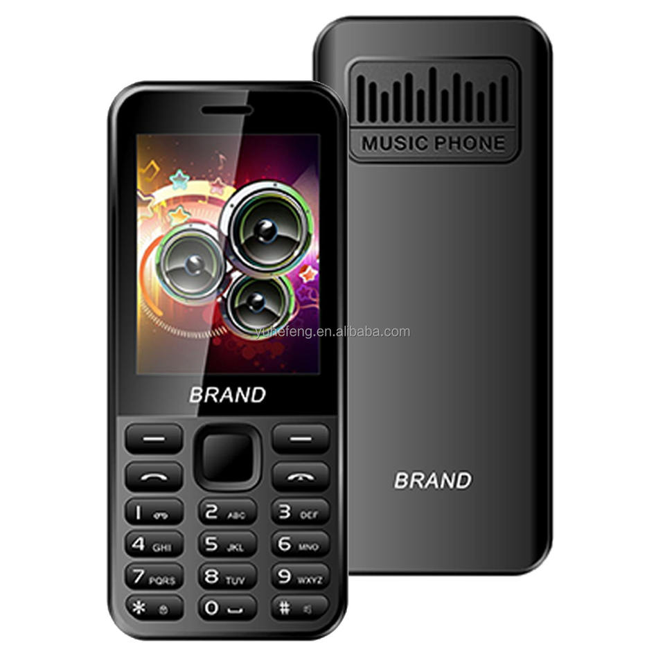 OEM Custom Brand Logo Mobile Phone Big Button Screen 2G Cellular Unlocked GSM Low Price Keypad KingVoice Feature Phone for Itel