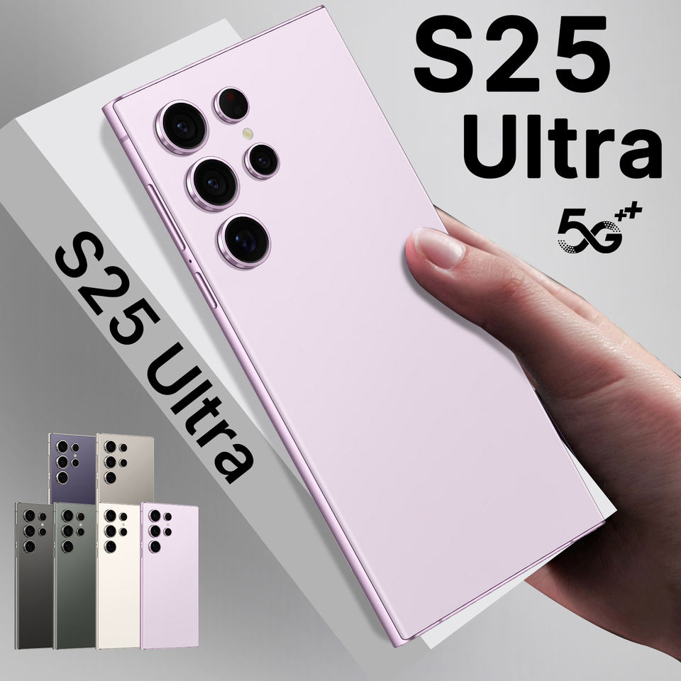 2025 Ultra 5G S25 Smart Cell Phone Global Unlocked for UK 16GB RAM+1T NFC Android 13 with HD 108MP Rear Camera Deca Core CPU