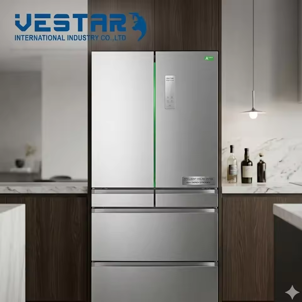 Premium Multi Door Refrigerator Large Capacity 4 Door French Fridge Freezer Stainless Steel Smart Cooling for Luxury Home