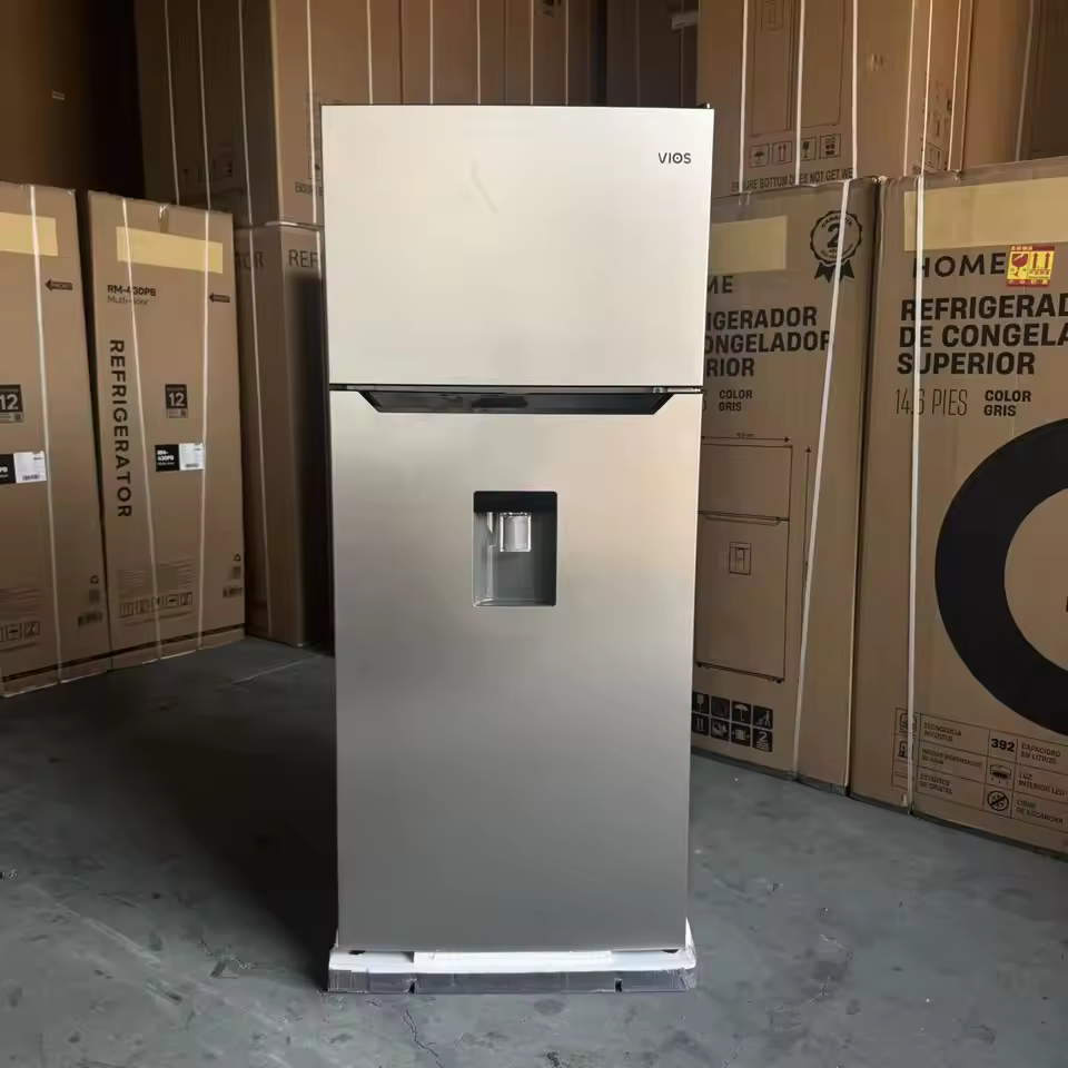 320L Double Door Refrigerator Frost-Free Energy Efficient Low Noise Family Kitchen Fridge for Home Apartment & Office
