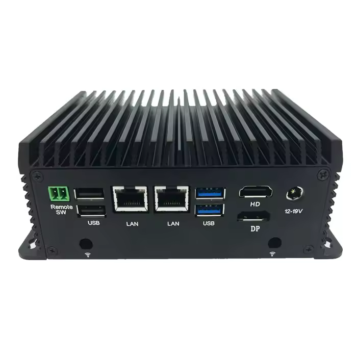 Low Power Fanless Intel Skylake I5 5350U 6200UBT 8250U Portable Industrial Computer Win10 Wind11 Linux Wifi BT Dual Lan Mini Pc