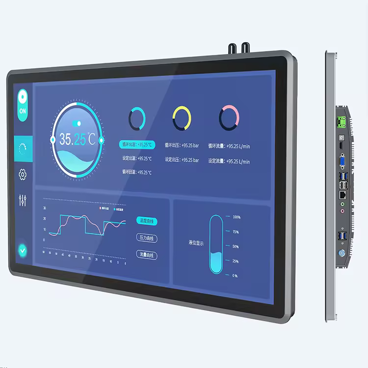 15.6 Inch Ip65 Window/Android/Linux 10 Point LCD Touchscreen Rugged All in One Fanless Embedded Industrial Panel Pc