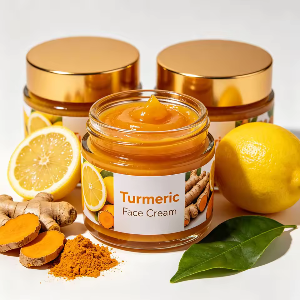 Turmeric Face Cream Vitamin C Brightening Moisturizing Cream for Dark Spots Acne Marks Anti Aging