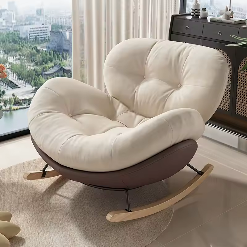 Boy Beanbag Rocking Bean Bag Bubble Floor Computer Design Recliner Lazy Sofa Chair With Footstool