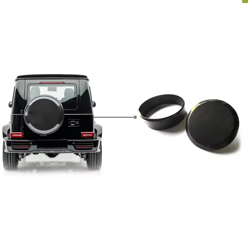 2019Y- G-class W464 M Style Spare Tyre Cover With Ring Dry Carbon Fiber Car Accessories W463A G500 G63 G350 G550 Tire Covers