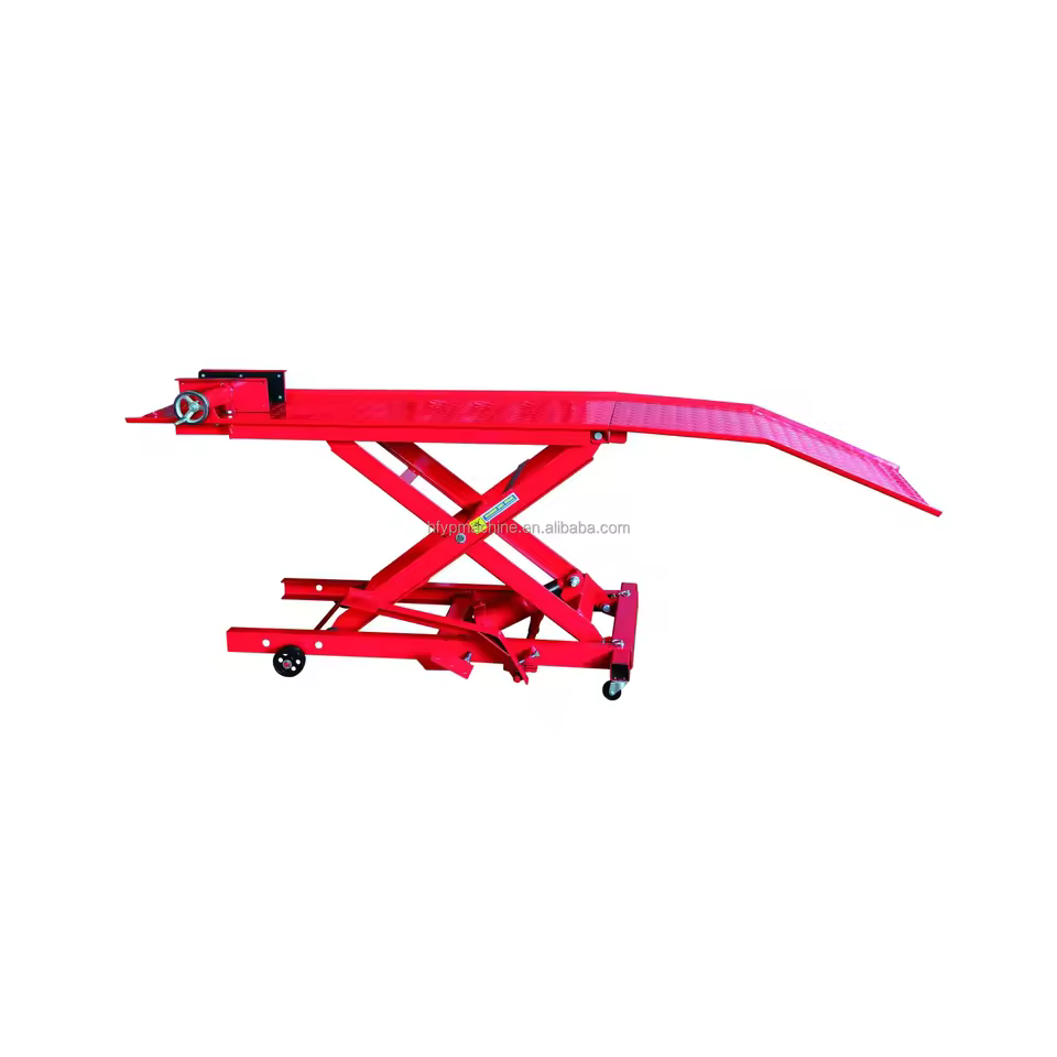 Hydraulic Air Scissor  ATV Hydraulic Motorcycle Lift Table Stand Steel Hydraulic Motorcycle Lift Steel Motorcycle Ramps Stands