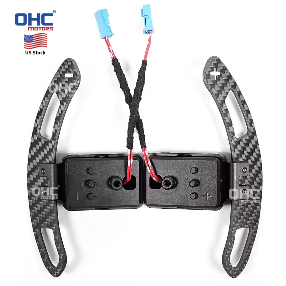 USA Stock Steering Wheel Carbon Fiber Magnetic Paddle Shifter for Bmw F30 F10 G20 G30 G80 F15 F83 F25 G08 F55 F56 F60 A90 MK5