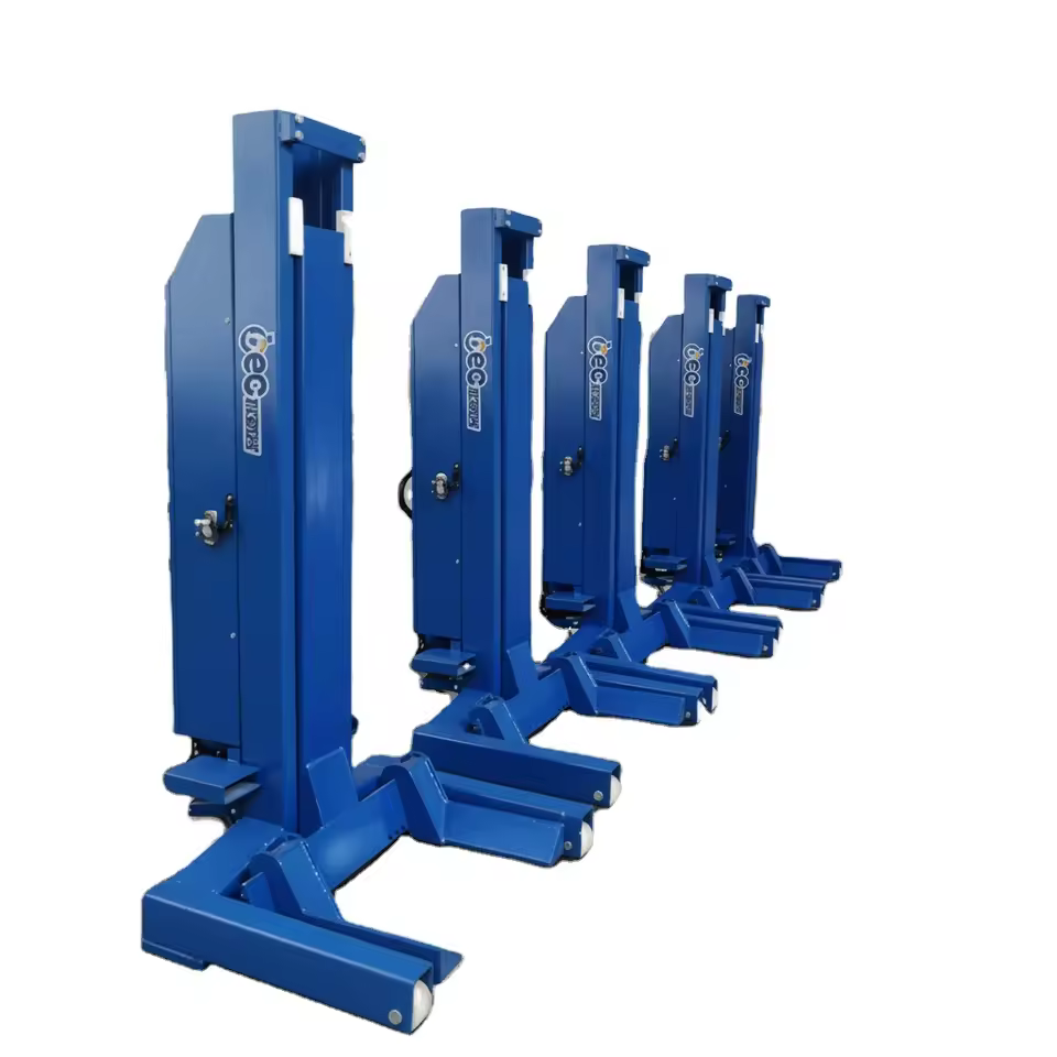 Mobile Single Post Cylinder Hydraulic Truck Lift for Trucks-Portable Operated Repair Lift with 3-6 Ton Capacity 1 Year Warranty