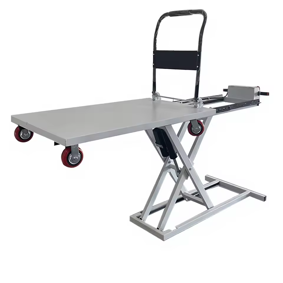 Electric Hydraulic Lift Truck Portable On-site Lift Flatbed Truck Scissor Lift Platform Retractable Steel Plate Truck