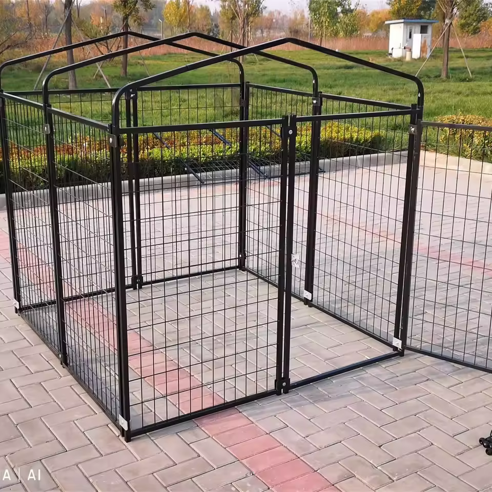 Novel Technology Black Piece Welded Dog Cage Favorable Price Outdoor Pet House & Furniture for Dog Sports