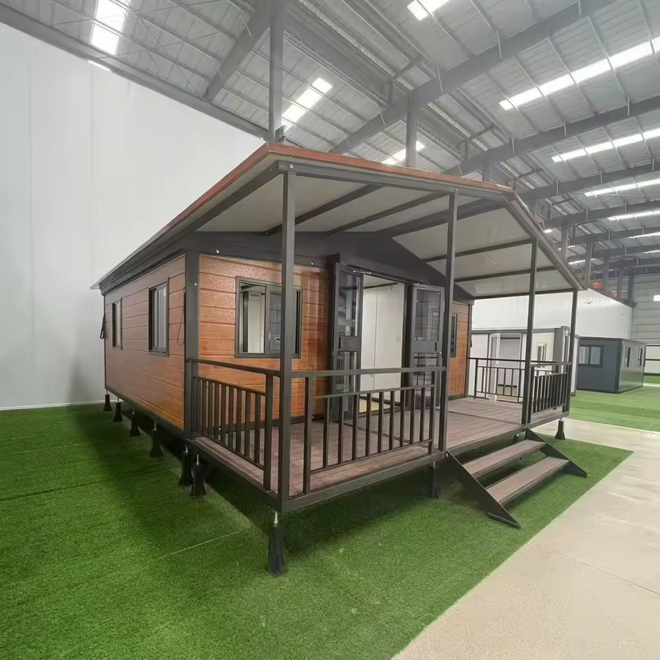 Modular Container House Prefabricated Steel Detachable Cabin Expandable Container Residential House for Commercial Use Concept