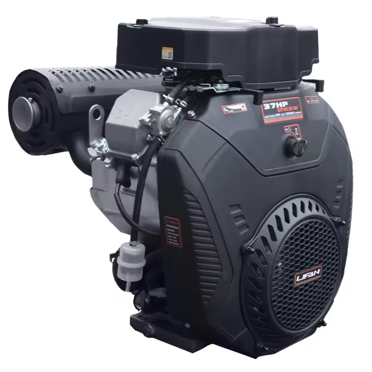 37HP V Twin Cylinder  4 Stroke Electric Start  Air Cooled 27KW LIFAN 2V90F Gasoline Engine