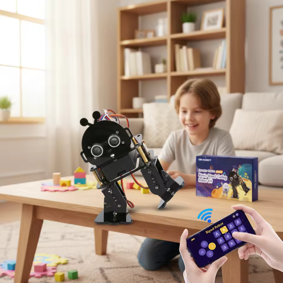 ACEBOTT Customized Stem Education Biped Robot Kits ESP32 IOT STEM Project DIY Python Coding Learning DIY Kit Robot for Arduino