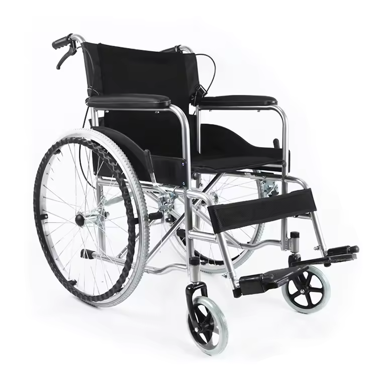 Folding Manual Wheelchair for Disabled Individuals Durable and Convenient Steel Wheelchair Solution
