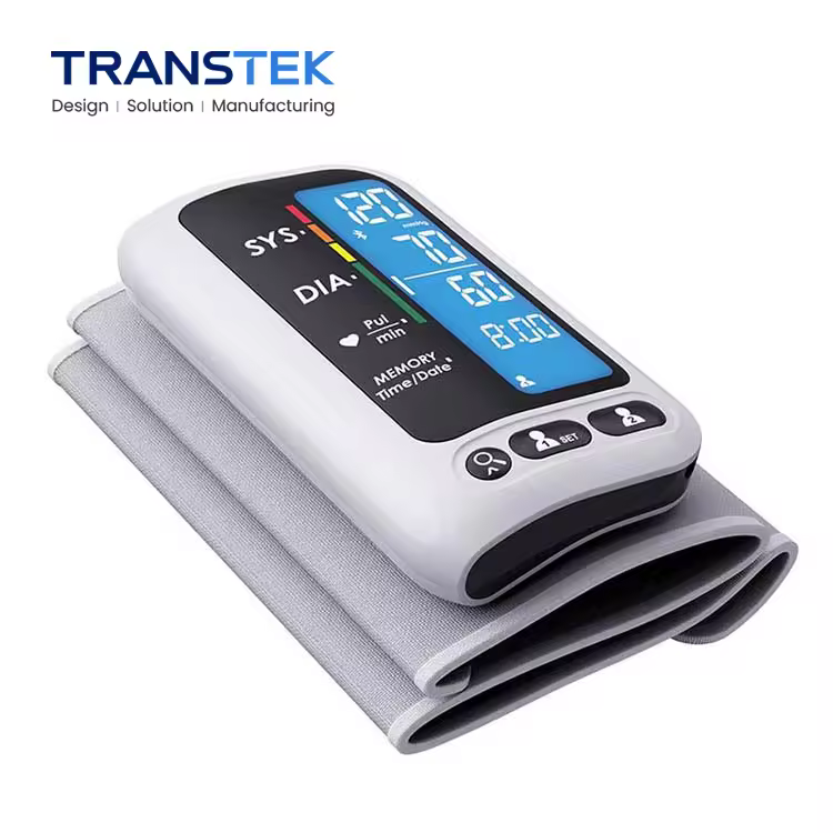 TRANSTEK 2User 60 Readings Bluetooth Portable Smart Digital Blood Pressure Tester Machine Rechargeable Sphygmomanometer