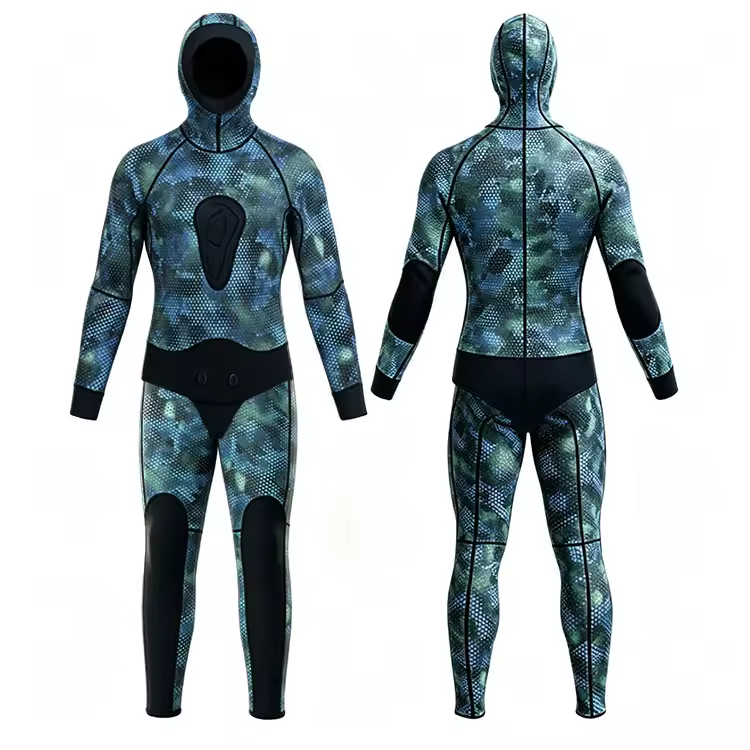 SBART Custom Logo 3mm Neoprene Waterproof Long Sleeve Breathable Protective Thermal Spearfishing Wetsuits Men