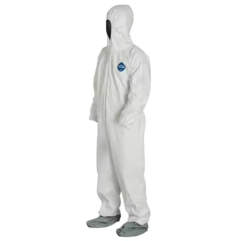 Mameluco Tyvek 400 White Coverall 60gsm XXXL Disposable Reusable Type 5/6 Asbestos Suit PPE Fluid Resistant Waterproof Oil