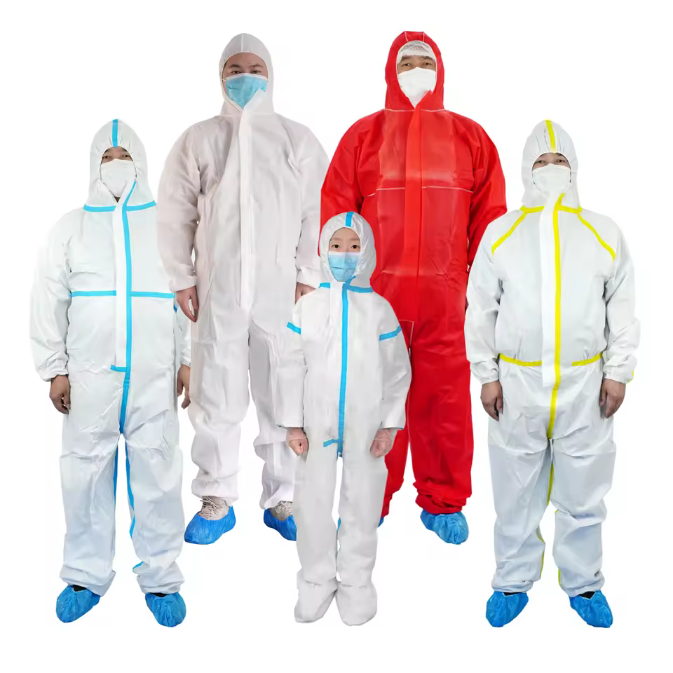 Custom High Quality Disposable Clothing Tyvek Waterproof Coverall Workwear  Disposable Overalls With Best Price Factory