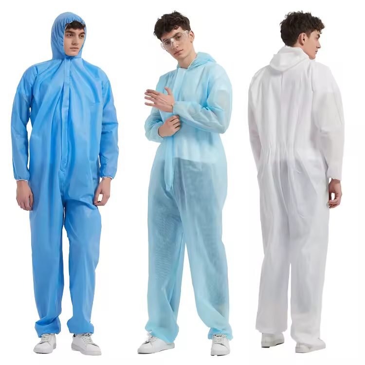 Best Selling Disposable pp Coveralls Suit One Piece coverall Clothing Work Coveralls for Mens