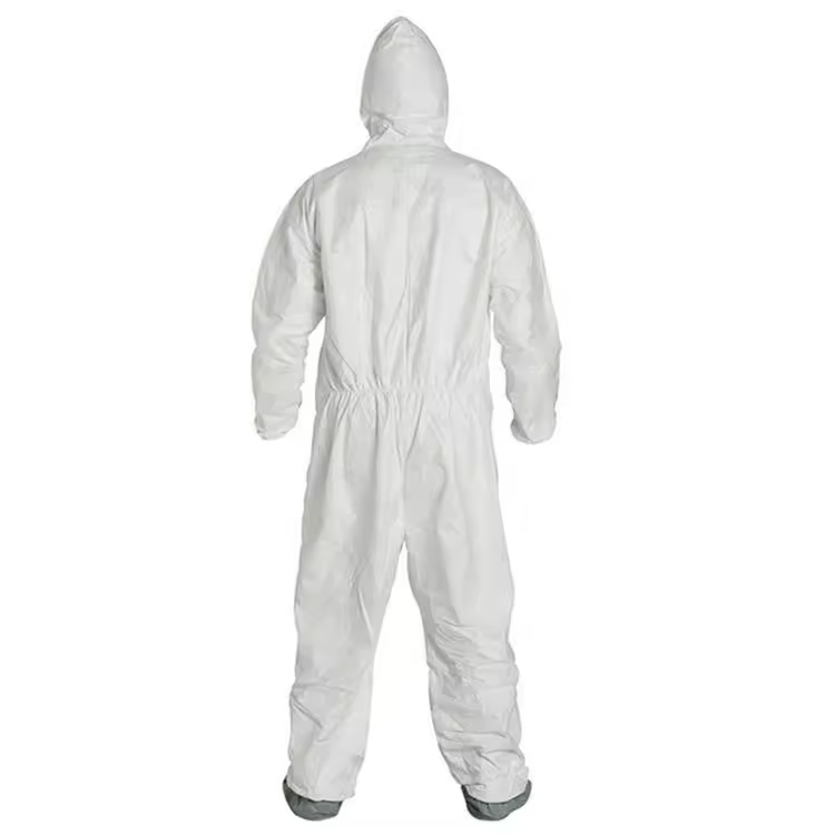 Factory Top High Class Dupont Tyvek 500 Xpert 600 White  Type 3 4 Isolation Medical Disposable protection Coverall Clothing