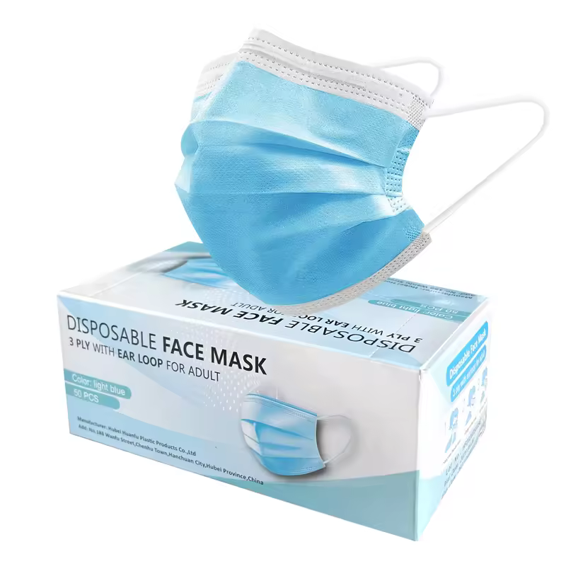 Hubei Haixin Non-Woven Doctor Mask Disposable Masks Nurse Surgical Face Masks Procedure Medical Masker Wholesale Dust Facemask