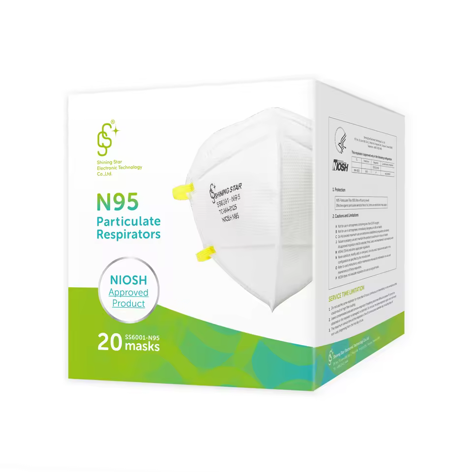 Niosh Approved N95 Disposable Non Woven Dust Mask Face Respirator