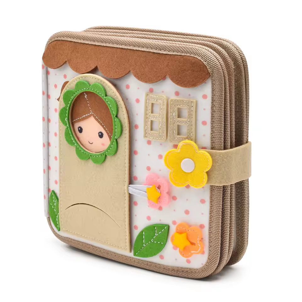 2026 New Montessori Toddler Felt Quiet Book Custom Sensory Travel Early Education Toys Life Skills Busy Book for 1 2 3 4 Years