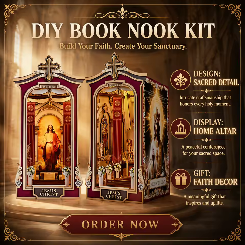 Hamaileon Factory-Direct Pricing 3D Book Nook Kit Church Faith in the Heart Modular Assembly Structure Easy Assembly Mini Toy
