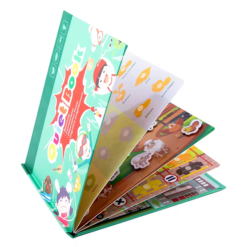 Montessori Preschool Toddler Busy Book Learning Toy Playing Paper Colorful Waterproof Reusable Study Book for Kids