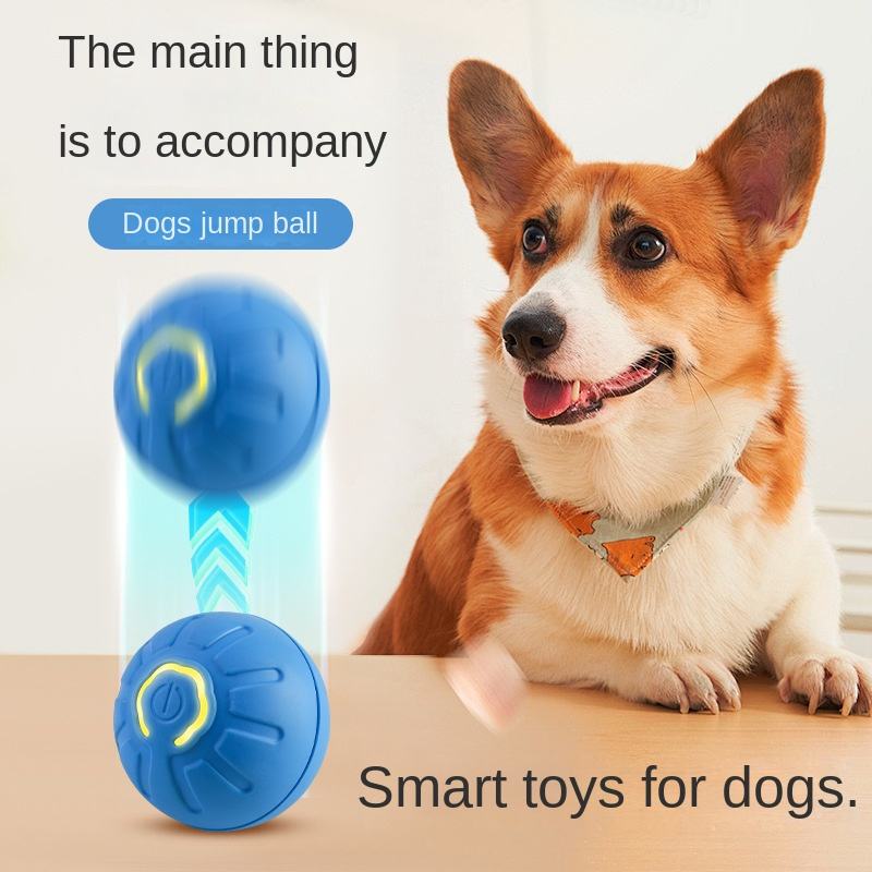 Intelligent Jumping Ball Dog Toy Eco-Friendly Silicone Bite-Resistant Pet Supplies