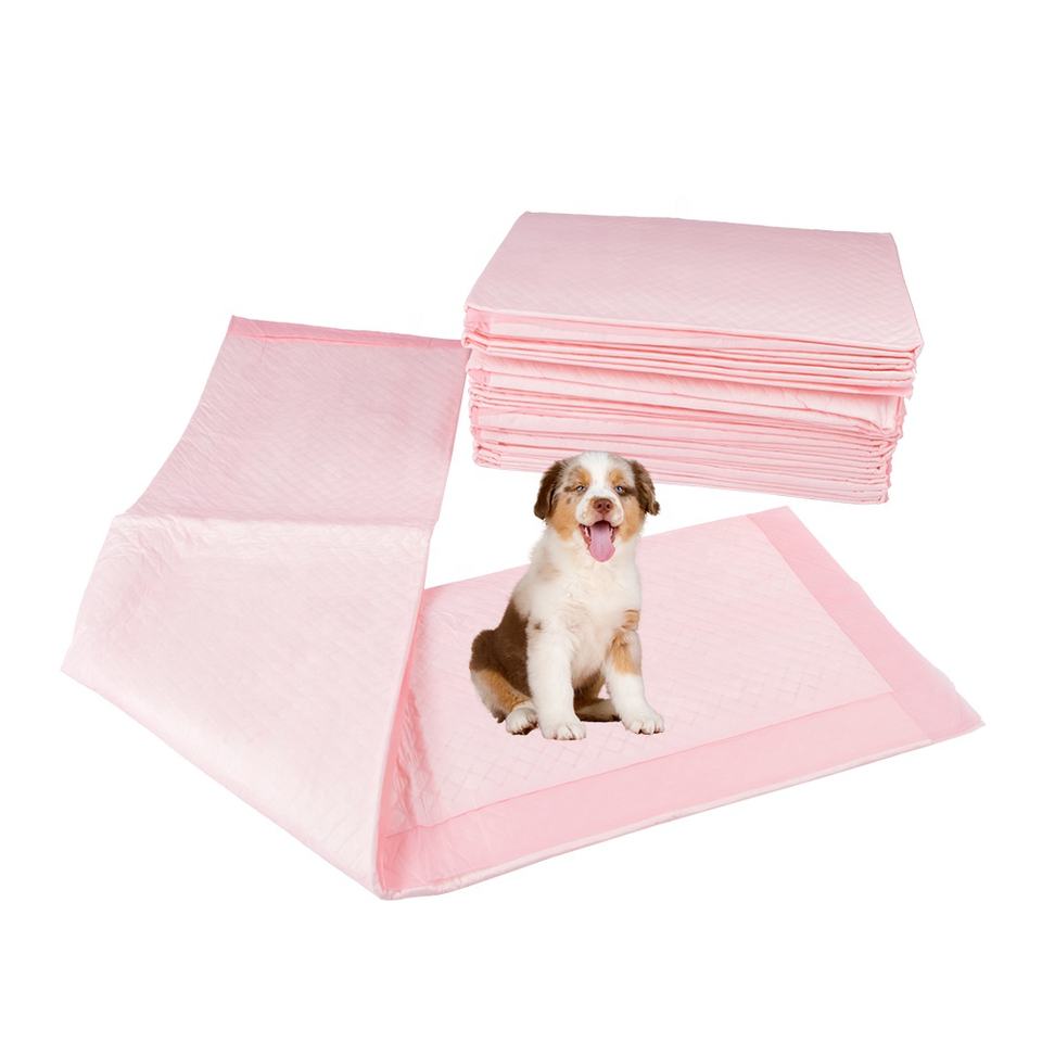 1 MOQ Custom SAP Weight Deodorizing Polymer Gel Heavy Absorbency Pet Pee Pads Made Wood Paper Cotton Material Training Supplies