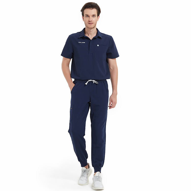 Men's medical scrub suit short-sleeved outpatient medical uniform