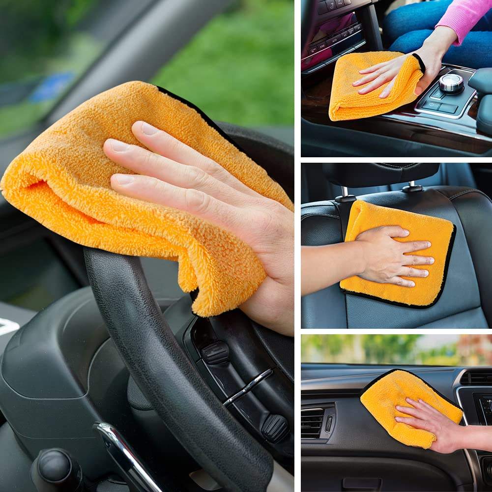 Custom Quick Dry Double-sided 400gsm 40x40cm Car Drying Wash Towel Microfiber Cleaning Cloth - Wenzhou Chengyu