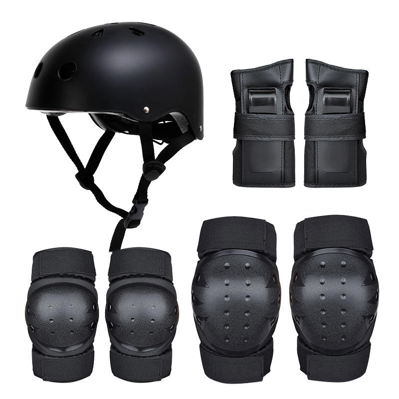 Feiao Kids Skateboard Bike Helmet Knee Elbow Pads Wrist Guards Protective Gear Set 5-8 Years