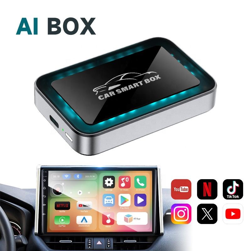 KYERE KY-4203 3-in-1 Wireless CarPlay Adapter AI Box 2+16GB CarPlay Android Auto HDMI 5G WiFi Netflix YouTube Universal
